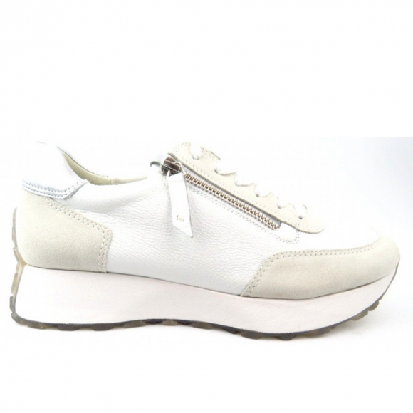 Paul Green Damen Nubuk Mastercalf Soft Sneaker In 1 White/Offw Paul Green Damen Nubuk Mastercalf Soft Sneaker In 1 White/Offw