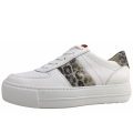 Paul Green Damen Schnürer In White/Almond/Leo 177 Paul Green Damen Schnürer In White/Almond/Leo 177