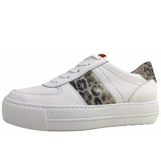 Paul Green Damen Schnürer In White/Almond/Leo 177 Paul Green Damen Schnürer In White/Almond/Leo 177