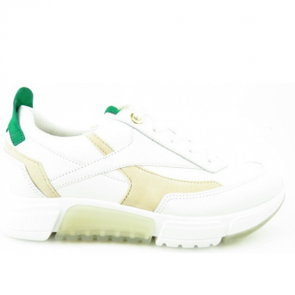 Paul Green Damen Calf Sneaker Low In Weiß