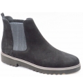 Paul Green Damen Sportnubuk Schwarz Chelsea Boot In Schwarz Paul Green Damen Sportnubuk Schwarz Chelsea Boot In Schwarz