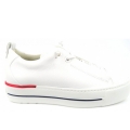 Paul Green Damen Super Soft Mastercalf Sneaker Low In Weiss/Rot/Blau