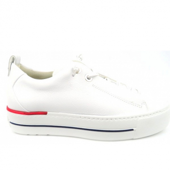Paul Green Damen Super Soft Mastercalf Sneaker Low In Weiss/Rot/Blau