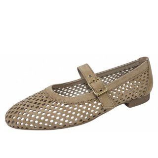 Paul Green Damen Spangenballerina In Beige Dakar