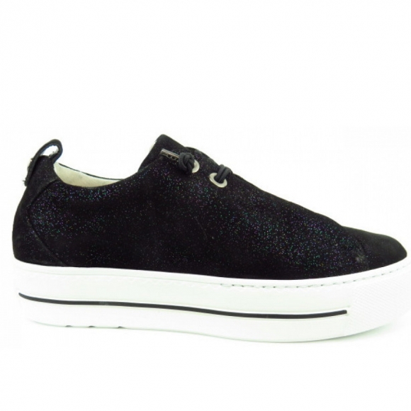 Paul Green Damen Glaxy Black Gummizug Sneaker In 9 Schwarz