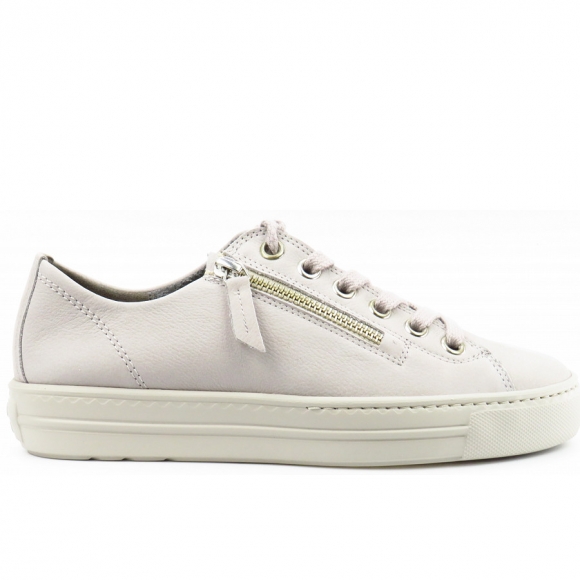 Paul Green Damen Nubuk Pearl Sneaker In Pearl