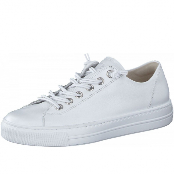 Paul Green Damen Schnürer In White Silver
