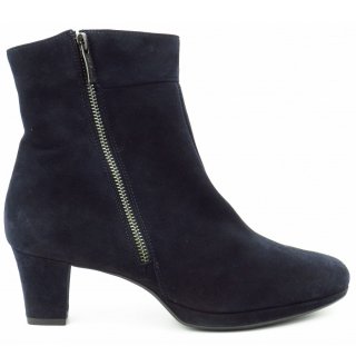 Paul Green Damen Samtziege Blau Stiefelette In Blau Paul Green Damen Samtziege Blau Stiefelette In Blau