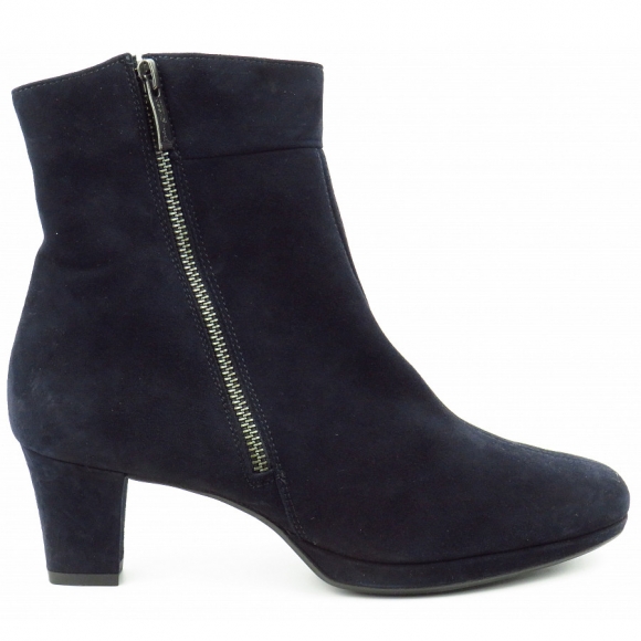 Paul Green Damen Samtziege Blau Stiefelette In Blau