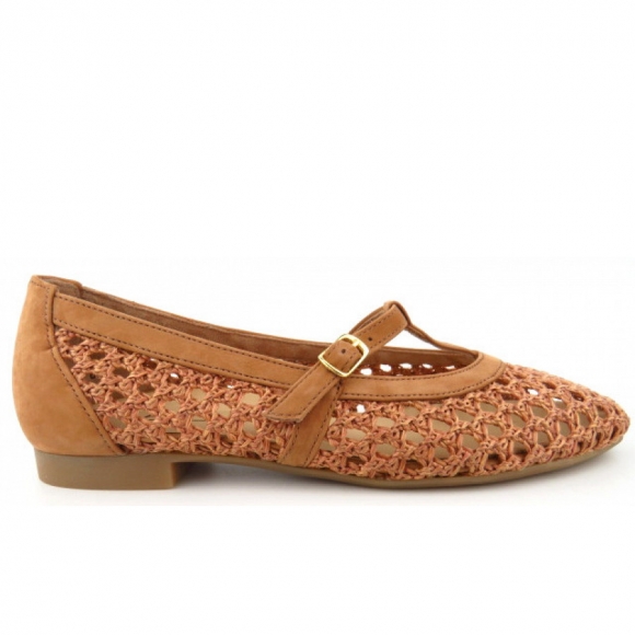 Paul Green Damen Nubuk Sisal Slipper In Mittelbraun Paul Green Damen Nubuk Sisal Slipper In Mittelbraun