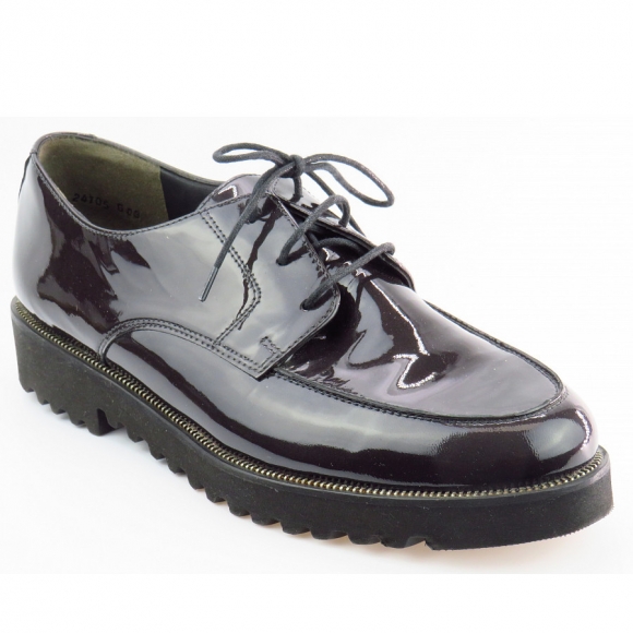 Paul Green Damen Softlack Met.Graphit Eleganter Schnürer In Graphit Paul Green Damen Softlack Met.Graphit Eleganter Schnürer In Graphit