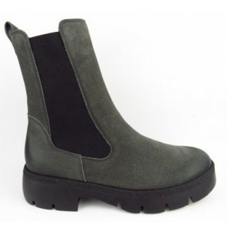 Paul Green Damen Grained Nubuk Iron Chelsea Boot In Grau Paul Green Damen Grained Nubuk Iron Chelsea Boot In Grau