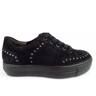Paul Green Damen Sportnubuk Sneaker Low In Schwarz Paul Green Damen Sportnubuk Sneaker Low In Schwarz