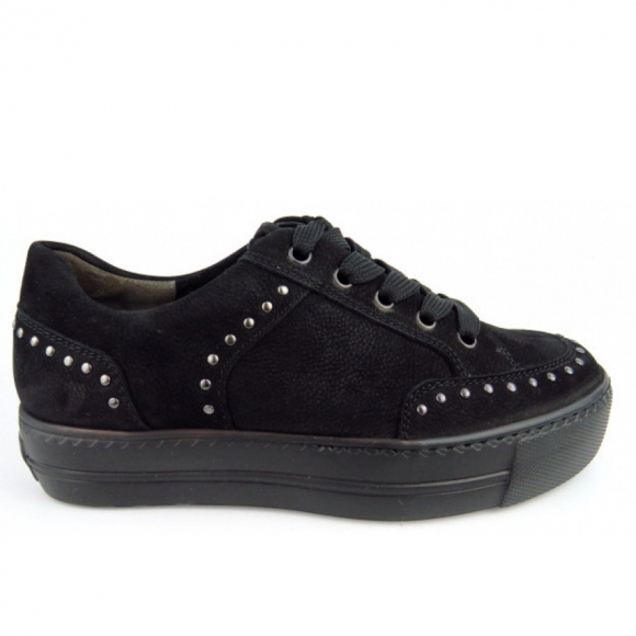 Paul Green Damen Sportnubuk Sneaker Low In Schwarz Paul Green Damen Sportnubuk Sneaker Low In Schwarz
