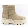 Paul Green Damen Soft Suede Grain Stiefelette In Beige Paul Green Damen Soft Suede Grain Stiefelette In Beige