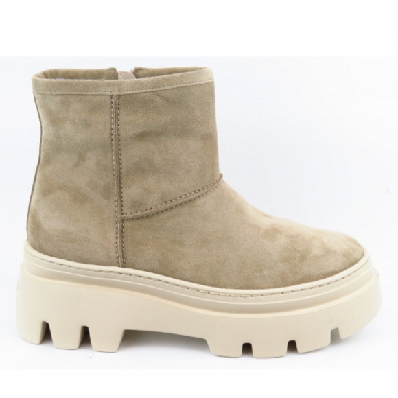 Paul Green Damen Soft Suede Grain Stiefelette In Beige Paul Green Damen Soft Suede Grain Stiefelette In Beige
