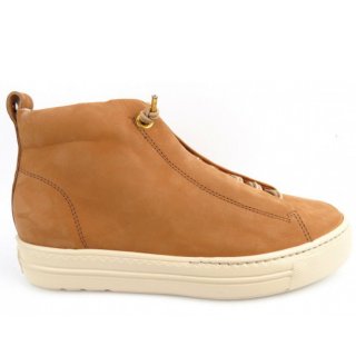 Paul Green Damen Royal Nubuk Sisal Sneaker High In Mittelbraun