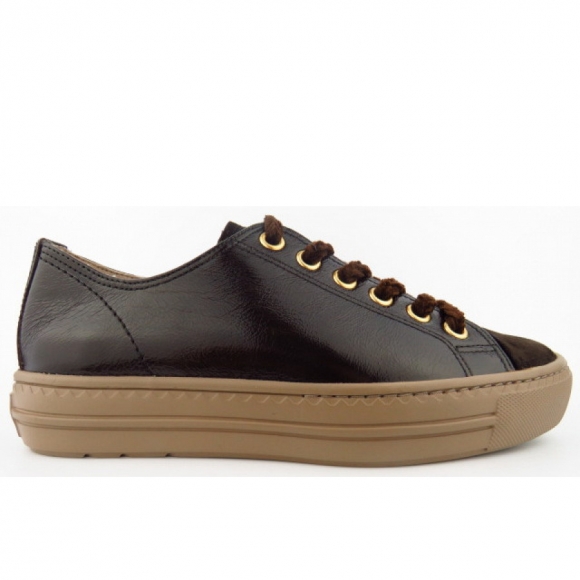 Paul Green Damen Lack Moro Sportlicher Schnürer In Braun Paul Green Damen Lack Moro Sportlicher Schnürer In Braun