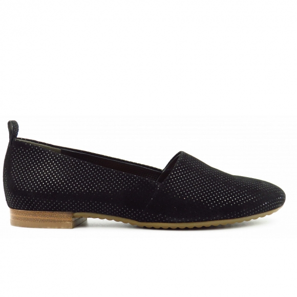 Paul Green Damen Samtziege Gep. Schwarz Slipper In Schwarz Paul Green Damen Samtziege Gep. Schwarz Slipper In Schwarz