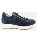 Paul Green Damen Nubuk Soft Space Sneaker In 8 Blau Paul Green Damen Nubuk Soft Space Sneaker In 8 Blau