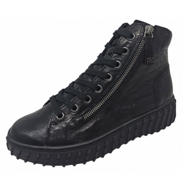 Paul Green Damen Schnürstiefel In Black Paul Green Damen Schnürstiefel In Black