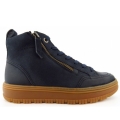 Paul Green Damen Sportnubuk Space Zip Sneaker High In Blau Paul Green Damen Sportnubuk Space Zip Sneaker High In Blau