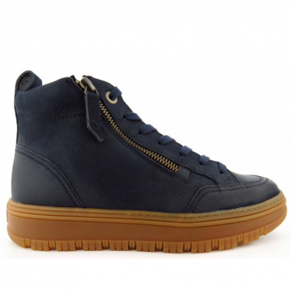 Paul Green Damen Sportnubuk Space Zip Sneaker High In Blau Paul Green Damen Sportnubuk Space Zip Sneaker High In Blau