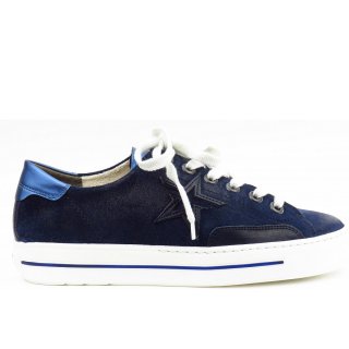 Paul Green Damen Space/Denim Super Soft Sneaker In Blau Kombi. Paul Green Damen Space/Denim Super Soft Sneaker In Blau Kombi.