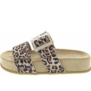 Paul Green Damen Pantolette In Leopardino Desert Paul Green Damen Pantolette In Leopardino Desert