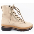 Paul Green Damen Nubuk Champagne Stiefelette In Champagne