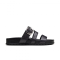 Paul Green Damen-Sandalen Diego aus schwarzem weichem Leder