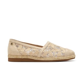 Paul Green Damen-Ballerinas Danica Biscuitfarbenes Wildleder mit Blütenmuster Paul Green Damen-Ballerinas Danica Biscuitfarbenes Wildleder mit Blütenmuster