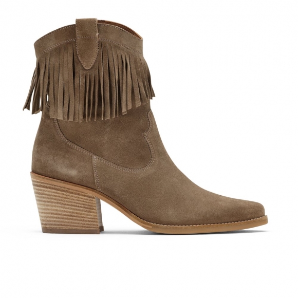 Paul Green Damenstiefel Eliza Silber weiches Wildleder