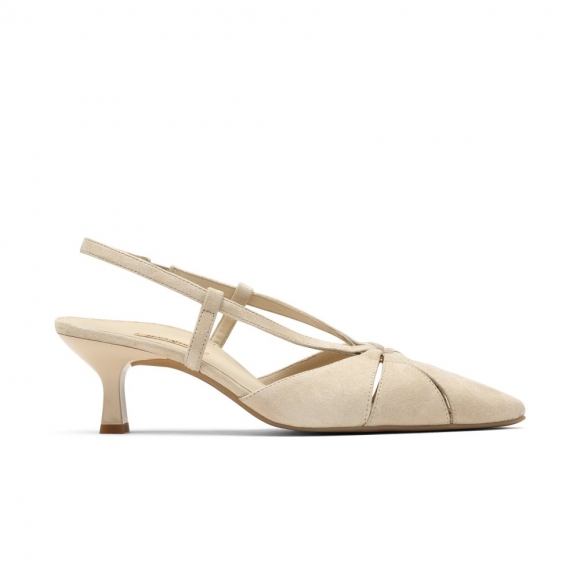 Paul Green Damen-Sneaker Daria mit Absatz Biscuit-Wildleder