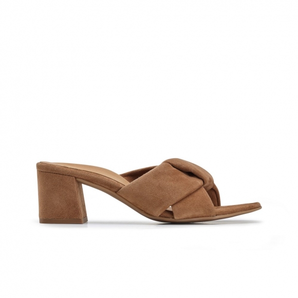 Paul Green Damen-Sneaker Delight aus braunem Wildleder mit Absatz