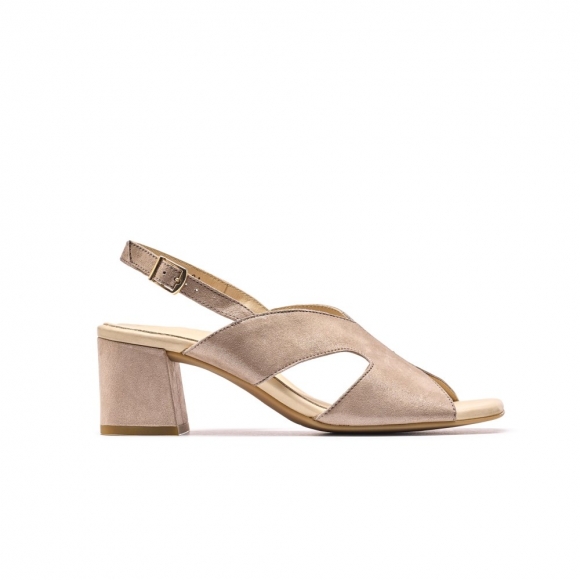 Paul Green Damen-Slingback-Pumps Verona Kaschmir Metallic-Wildleder