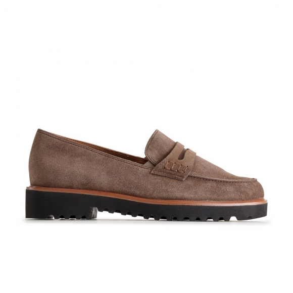 Paul Green Damen-Loafer Carmel erdfarbenes weiches Wildleder