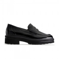 Paul Green Damen-Loafer Charlie aus schwarzem Lackleder