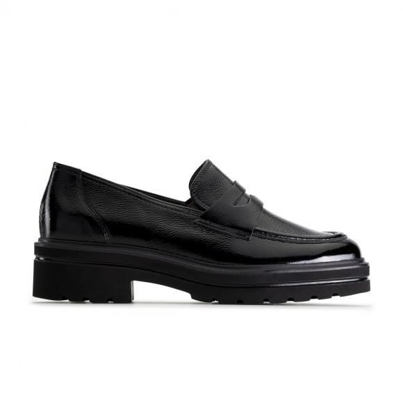 Paul Green Damen-Loafer Charlie aus schwarzem Lackleder