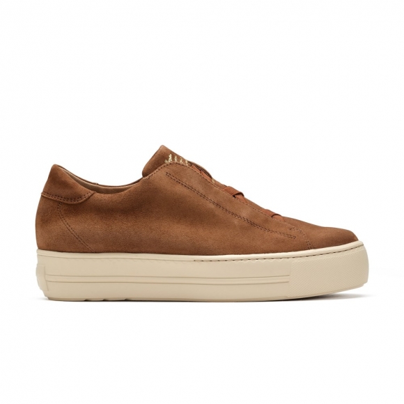 Paul Green Damen-Sneaker Dante aus Wildleder in Nussbraun