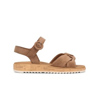 Paul Green Damen-Sandalen Trento Nussbraunes Wildleder Paul Green Damen-Sandalen Trento Nussbraunes Wildleder