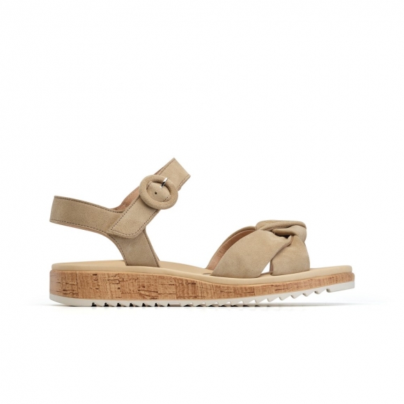 Paul Green Damen-Sandalen Trento aus Champagner-Wildleder Paul Green Damen-Sandalen Trento aus Champagner-Wildleder
