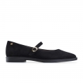Paul Green Damen-Slipper Carla aus schwarzem Wildleder Paul Green Damen-Slipper Carla aus schwarzem Wildleder