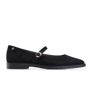 Paul Green Damen-Slipper Carla aus schwarzem Wildleder Paul Green Damen-Slipper Carla aus schwarzem Wildleder