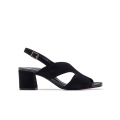 Paul Green Damen-Slingback-Pumps Verona aus schwarzem Wildleder Paul Green Damen-Slingback-Pumps Verona aus schwarzem Wildleder