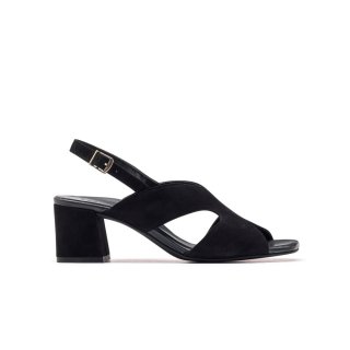 Paul Green Damen-Slingback-Pumps Verona aus schwarzem Wildleder Paul Green Damen-Slingback-Pumps Verona aus schwarzem Wildleder