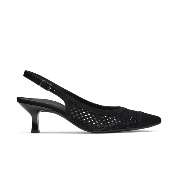 Paul Green Damen-Sandalen Derby schwarzes Wildleder Paul Green Damen-Sandalen Derby schwarzes Wildleder