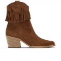 Paul Green Damen-Stiefelette Eliza aus weichem Wildleder in Toffee Paul Green Damen-Stiefelette Eliza aus weichem Wildleder in Toffee