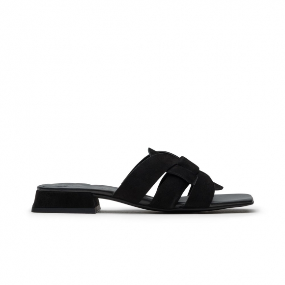Paul Green Damen-Sandalen Desire aus schwarzem Wildleder