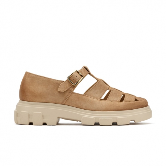Paul Green Damen-Loafer Drea Dakar Naturveloursleder